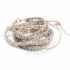 Gameday * | New Jewelry Bracelets Silver Leather Wrap Bracelet