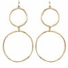 Gameday * | Promo Jewelry Double Circle Earrings