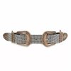 Gameday * | Outlet Accessories Rhinestone Two Buckles Waist Belt Belts