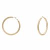 Gameday * | Best Reviews Of Rnk Earrings 2 Inch Brass Hollow Hoop