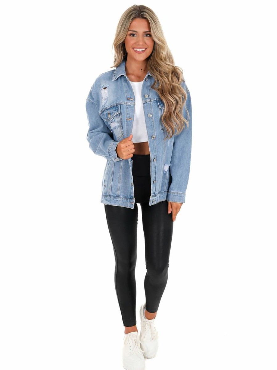 Gameday * | Wholesale Josie'S Boutique Apparel Tenn Chenille Jacket Denim