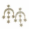 Gameday * | Flash Sale Jewelry Glitzy Gold Statement Earrings