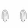 Gameday * | Cheap Rnk Arch Layered Metal Earrings