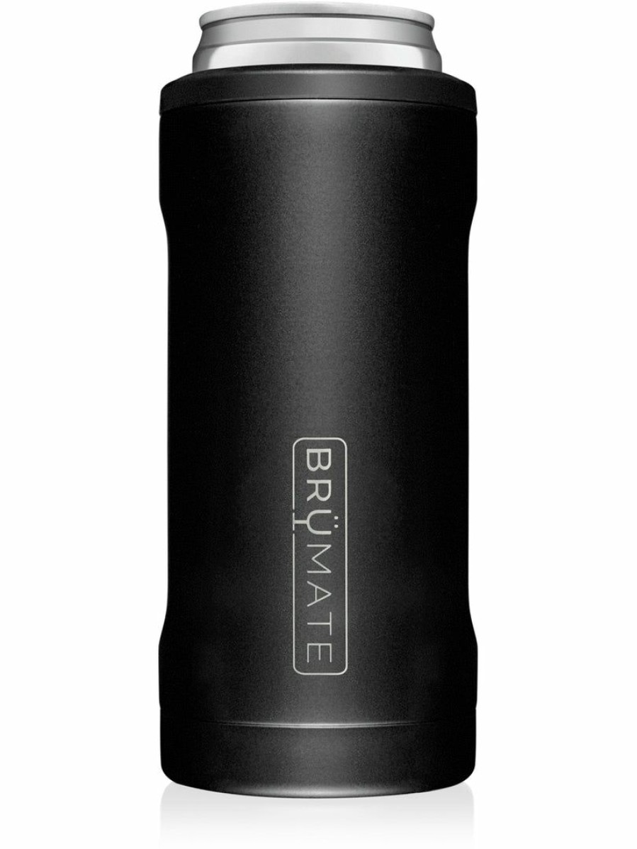 Gameday * | Deals Accessories Brumate Matte Black Hopsulator Slim