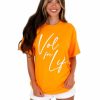 Gameday * | Top 10 Kickoff Couture Vol For Life Rally Cry Tee Graphic Tees Orange