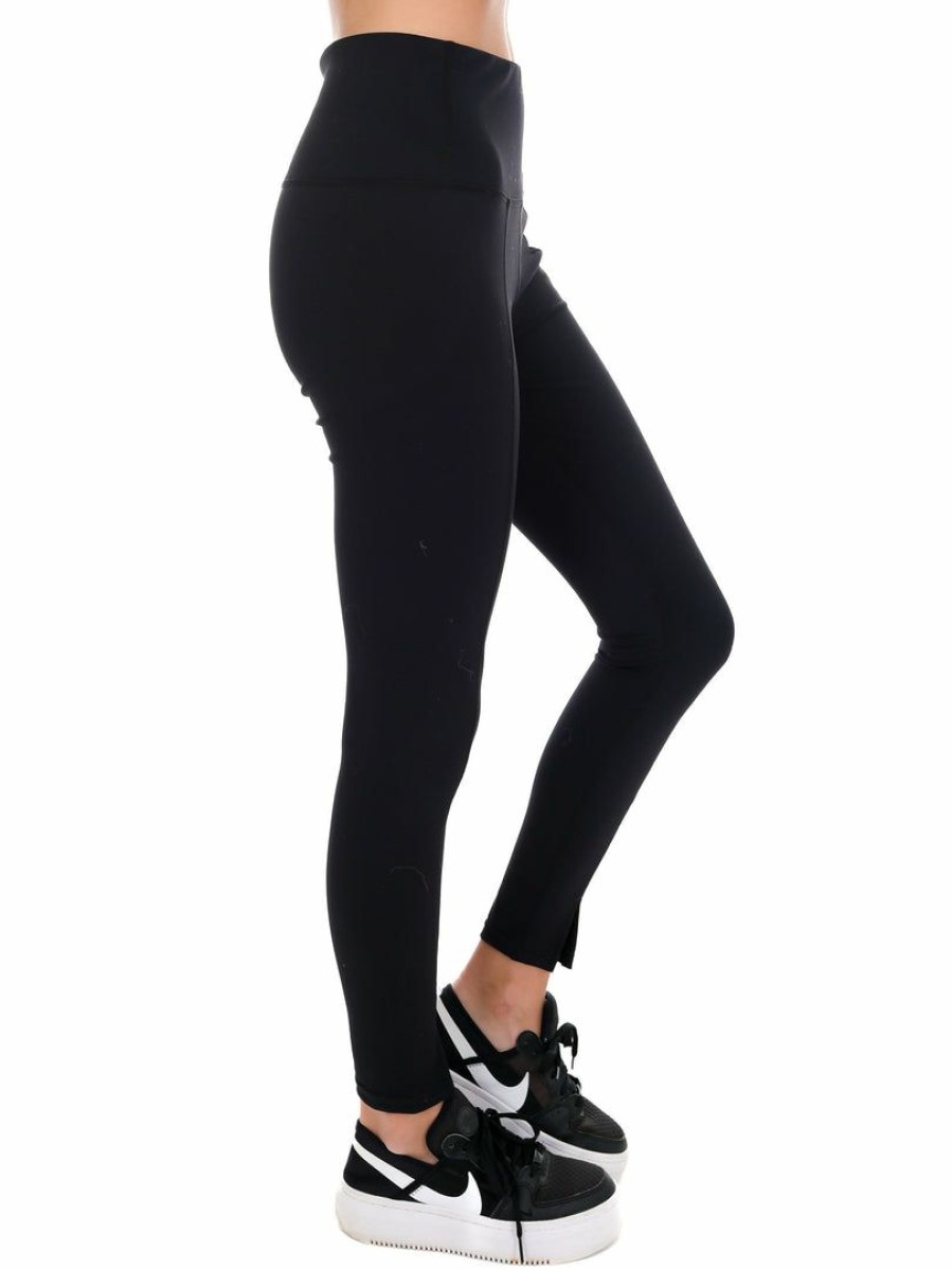 Jb Fit * | Budget Kimberly Good Feelings Front Slit Leggings Jb Fit Black