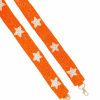 Gameday * | Brand New Treasure Jewels Accessories Orange And White Beaded Star Strap