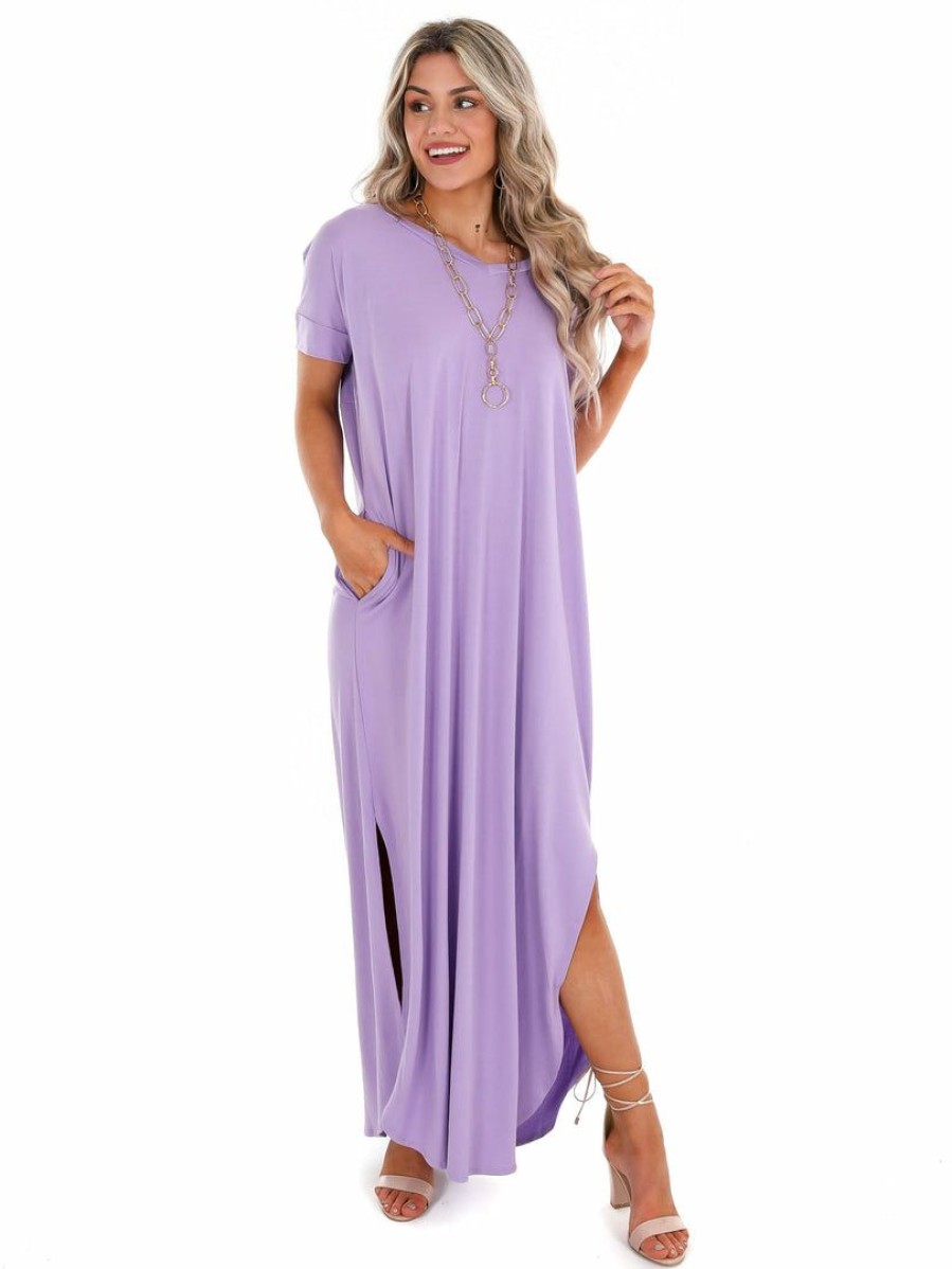 Curvy Girl * | Top 10 Apparel-Curvy Girl Curvy Wherever You Are V-Neck Maxi Dress