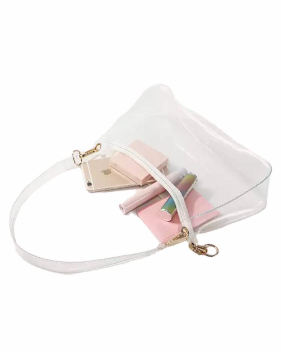 Gameday * | Best Pirce Josie'S Boutique Accessories Clear Zipper Handbag