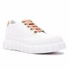 Shoes * | Best Sale East Lion Corp Newly Tan Lace Up Sneakers White/Tan