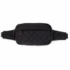 Gameday * | Brand New Bc Handbags Quilted Black Fanny Pack