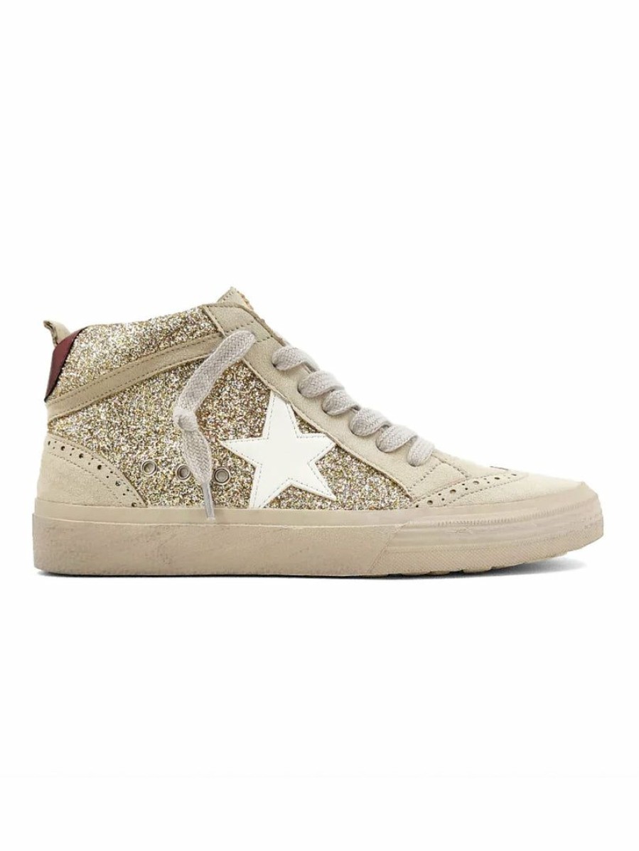 Shoes * | New Shushop Company Paulina Sneakers Gold Glitter