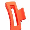 Gameday * | Best Pirce Wall To Wall Accessories Beat 'Em Blazing Orange Rectangle Matte Claw Clip