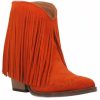 Gameday * | Coupon Dan Post Boot Co. Tangles Fringe Booties Orange