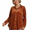 Curvy Girl * | Outlet Apparel-Curvy Girl Curvy Time Of My Life Velvet Top