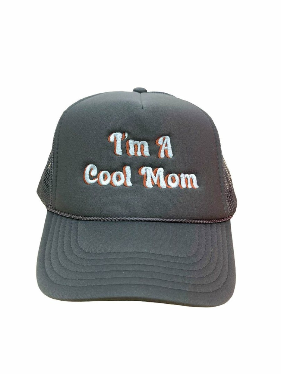 Gameday * | Best Deal Accessories I'M A Cool Mom Blue Trucker Hat Hats