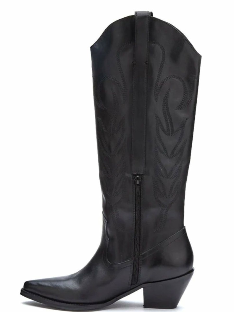 Gameday * | Buy Matisse Footwear Agency Western Boots Black