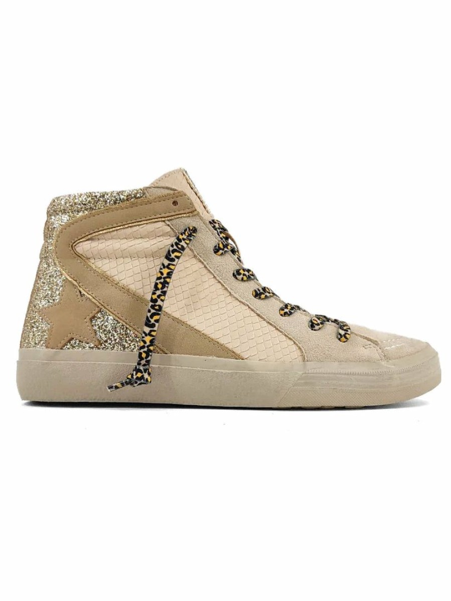 Shoes * | Outlet Shushop Company Roxanne Sneakers Bone Snake