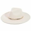 Gameday * | Outlet Fame Accessories Braided Snake Chain Fedora Hat Hats