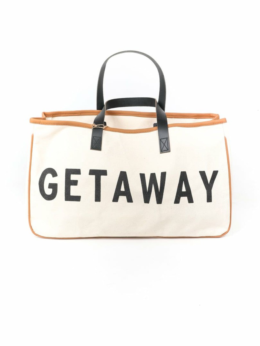 Gameday * | Top 10 Accessories Getaway Canvas Tote Bags