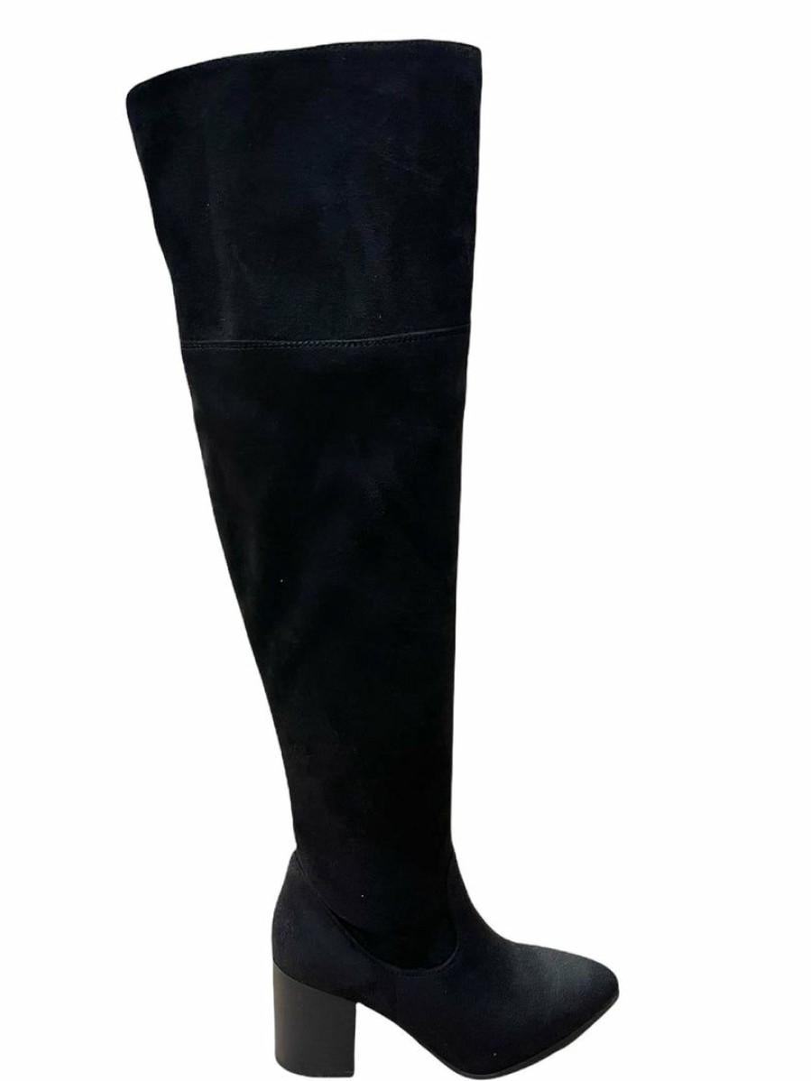 Shoes * | Outlet Let'S See Style Iris Knee High Boots Black