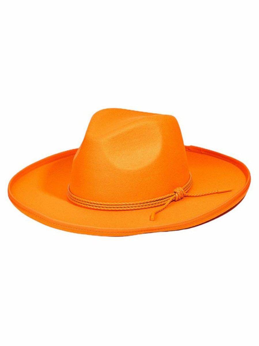 Gameday * | Brand New Fame Accessories Fair Catch Orange Rope Strap Hat