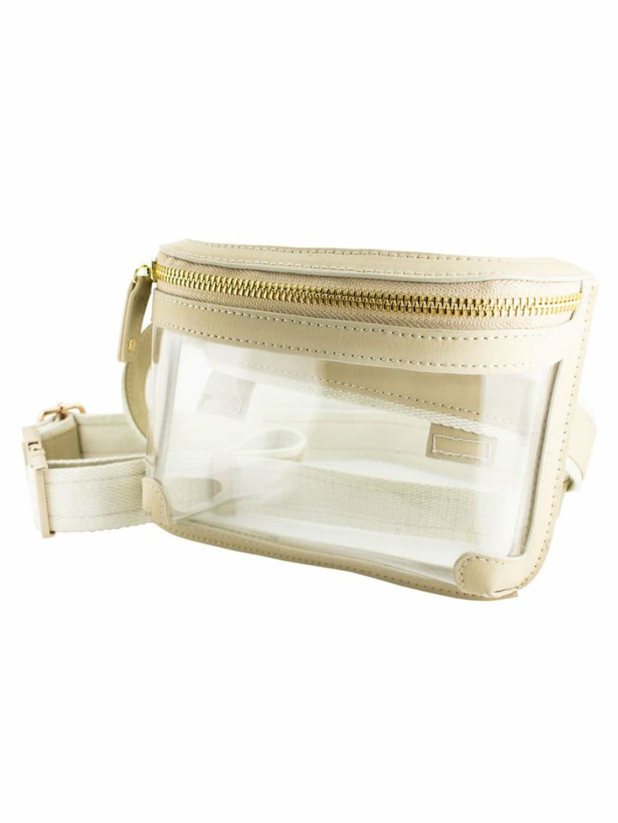 Gameday * | Hot Sale Capri Designs Clear Gold Belt Bag