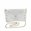 Gameday * | Cheapest Josie'S Boutique Clear Chainlink Crossbody Bag