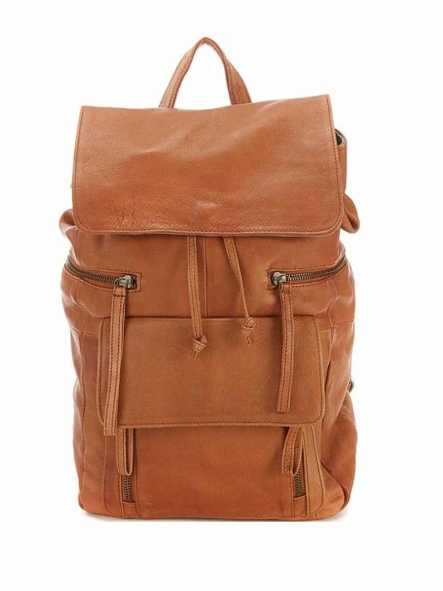 Gameday * | Outlet Accessories Bags Day And Mood Cognac Hannah Backpack