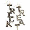 Gameday * | Cheapest Treasure Import Trick Or Treat Glitter Earrings