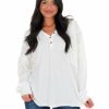 Clothing * | Discount Aemi+Co Enchanted Slouchy Top White