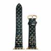 Gameday * | Cheap A.N Enterprises Quilted Stud Black Smart Watch Band Watch Bands