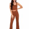 Clothing * | Cheap Illa Illa Never Say Never Cable Knit Two Piece Set Choco