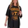 Gameday * | Best Deal Pressbox Oversized Tee Collection Tennessee Citrus Park Oversized Tee Black