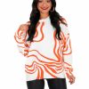 Gameday * | Promo The Vintage Shop All Game Swirl Sweater Apparel Orange