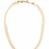 Gameday * | Best Reviews Of Fame Accessories 2 Layered Snake Chain Necklaces