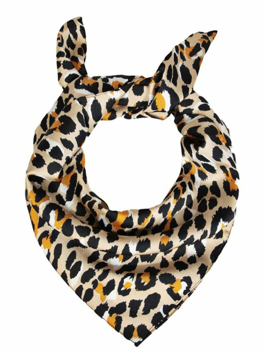 Gameday * | Hot Sale Accessories Hair Accessories Wild For This Leopard Print Bandana Scarf