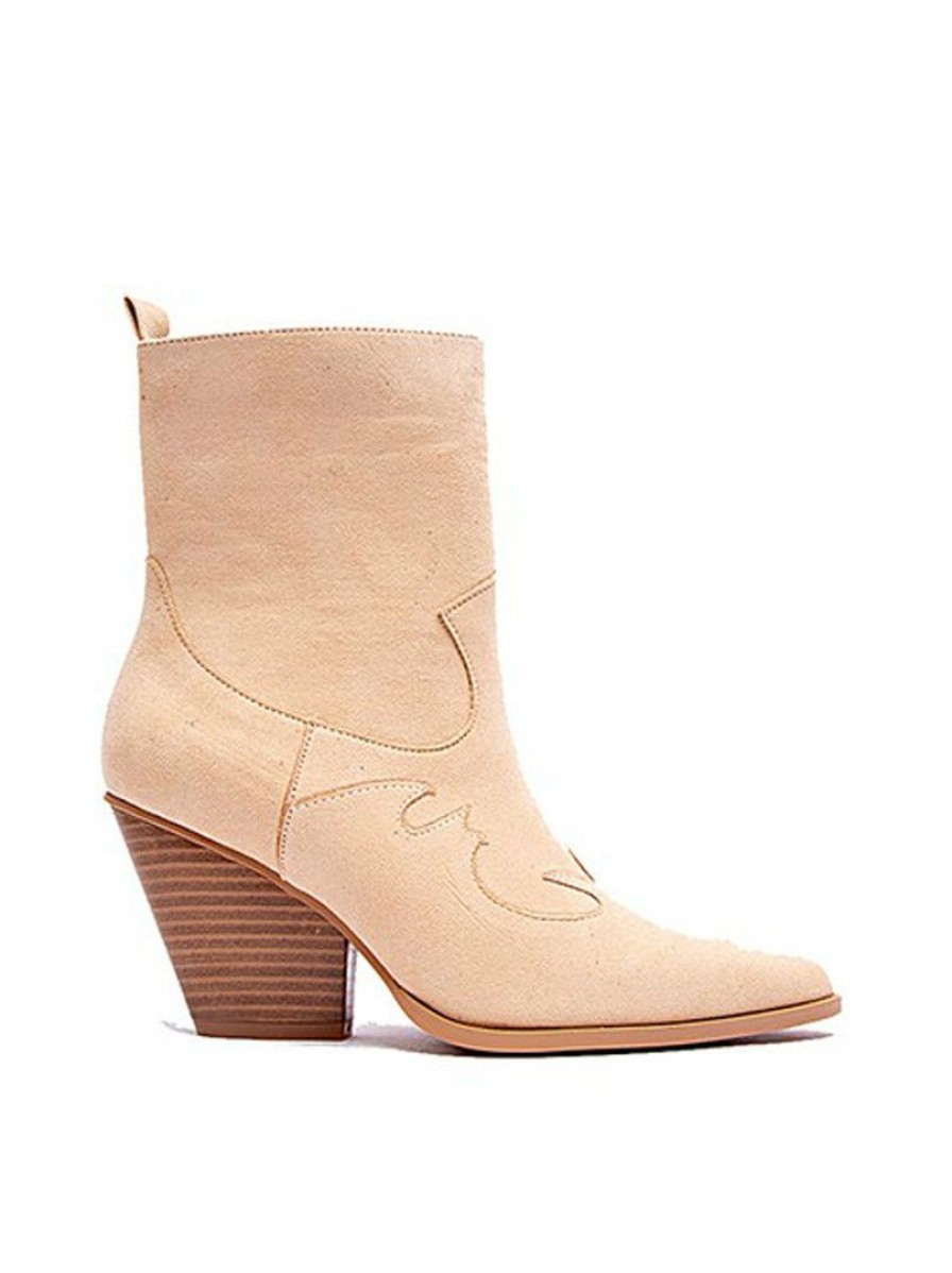 Shoes * | Outlet East Lion Corp Booties Romi Western Ankle Bootie Toast