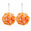 Gameday * | Outlet Treasure Import Jewelry Big School Color Pom Pom Earrings