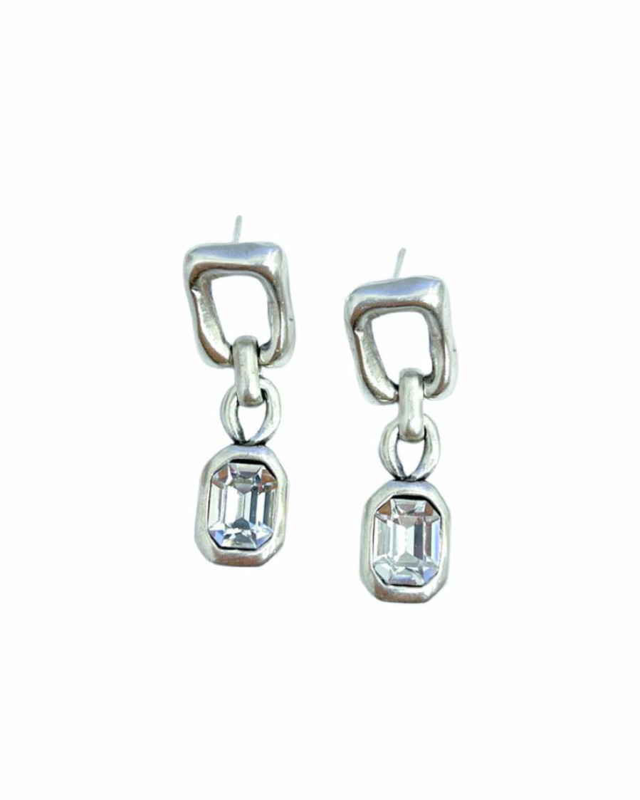 Gameday * | Discount Avance Alpha Signature Silver Earrings