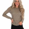 Clothing * | Cheap Free People Aura Layering Top Tops Deep Army