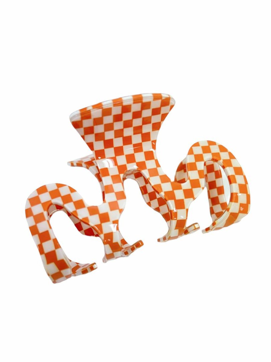 Gameday * | Cheapest Accessories Can'T Be Beat Checker Claw Clip