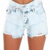 Clothing * | New Kancan Gotcha Back Ultra High Rise Shorts Bottoms Light