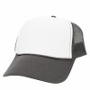 Gameday * | Wholesale Kbethos Accessories Foam Dark Grey And White Trucker Hat Dark Grey/White