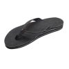 Shoes * | Cheap Footwear Rainbows The Willow Double Arch Support Leather Sandal Black