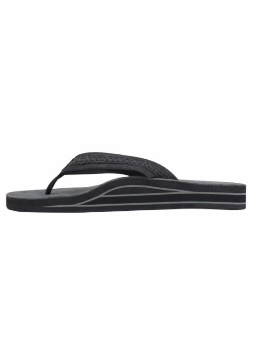 Shoes * | Cheap Footwear Rainbows The Willow Double Arch Support Leather Sandal Black