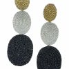 Gameday * | Best Sale Jewelry Wow Factor Beaded Disc Earrings