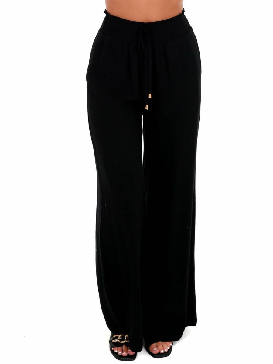 Clothing * | Flash Sale Allie Rose Bottoms Like The Weather Wide Leg Pants