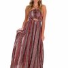 Clothing * | Top 10 In The Beginning Lean On Me Maxi Dress Dresses Burgundy