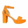 Gameday * | Hot Sale Chinese Laundry Homecoming Patent Heels Footwear Orange